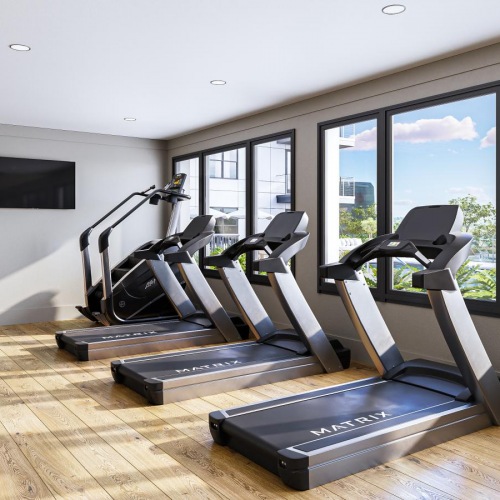 Enjoy our resident-only features a room with exercise equipment