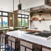 large kitchen with a large island