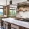a kitchen with a large island