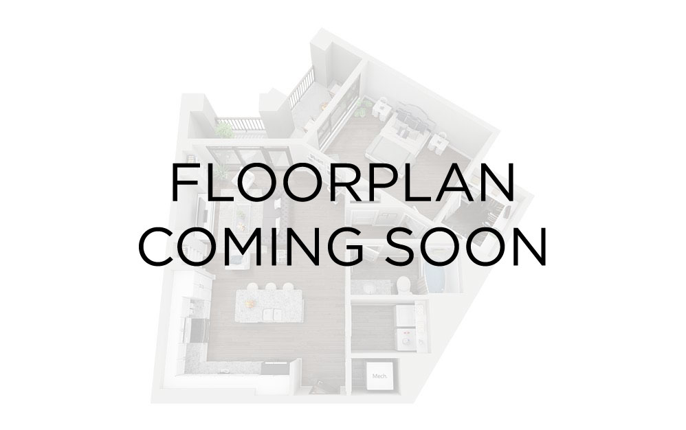 LOFT - TH9 - 1 bedroom floorplan layout with 1 bathroom and 1101 square feet